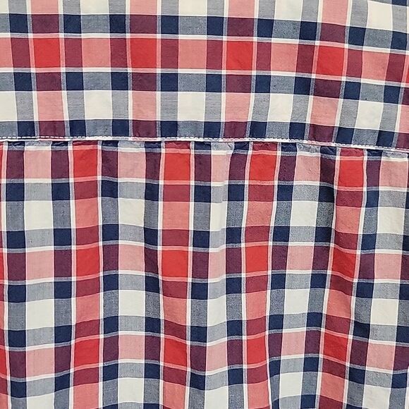 Blue by Pronto Uomo checkered plaid button-down shirt Men's Size L - Picture 7 of 10